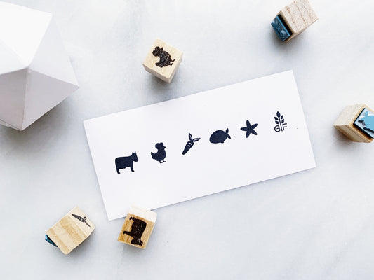 Complete Wedding Meal Option Rubber Stamp Set