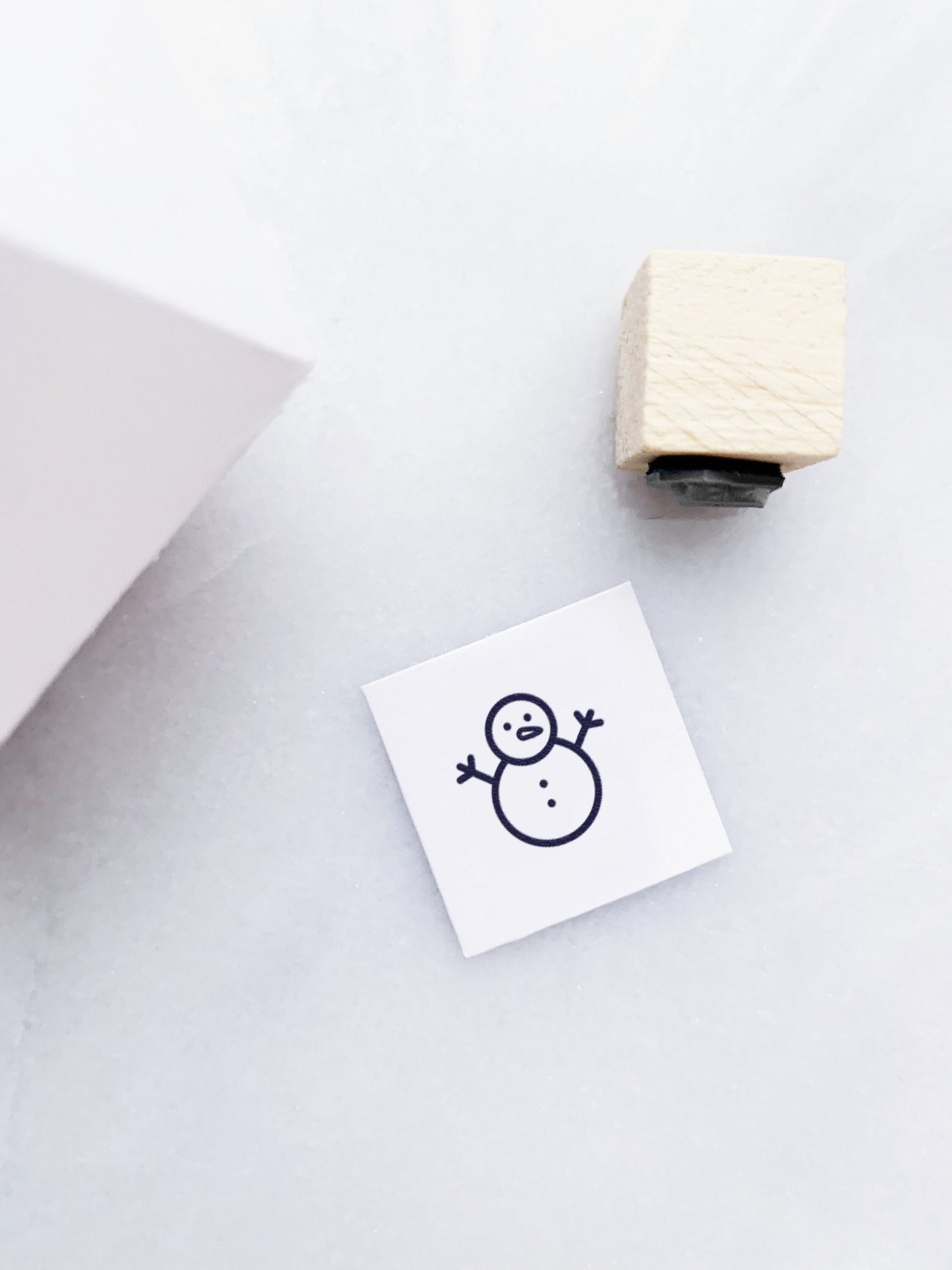 Snowman Rubber Stamp