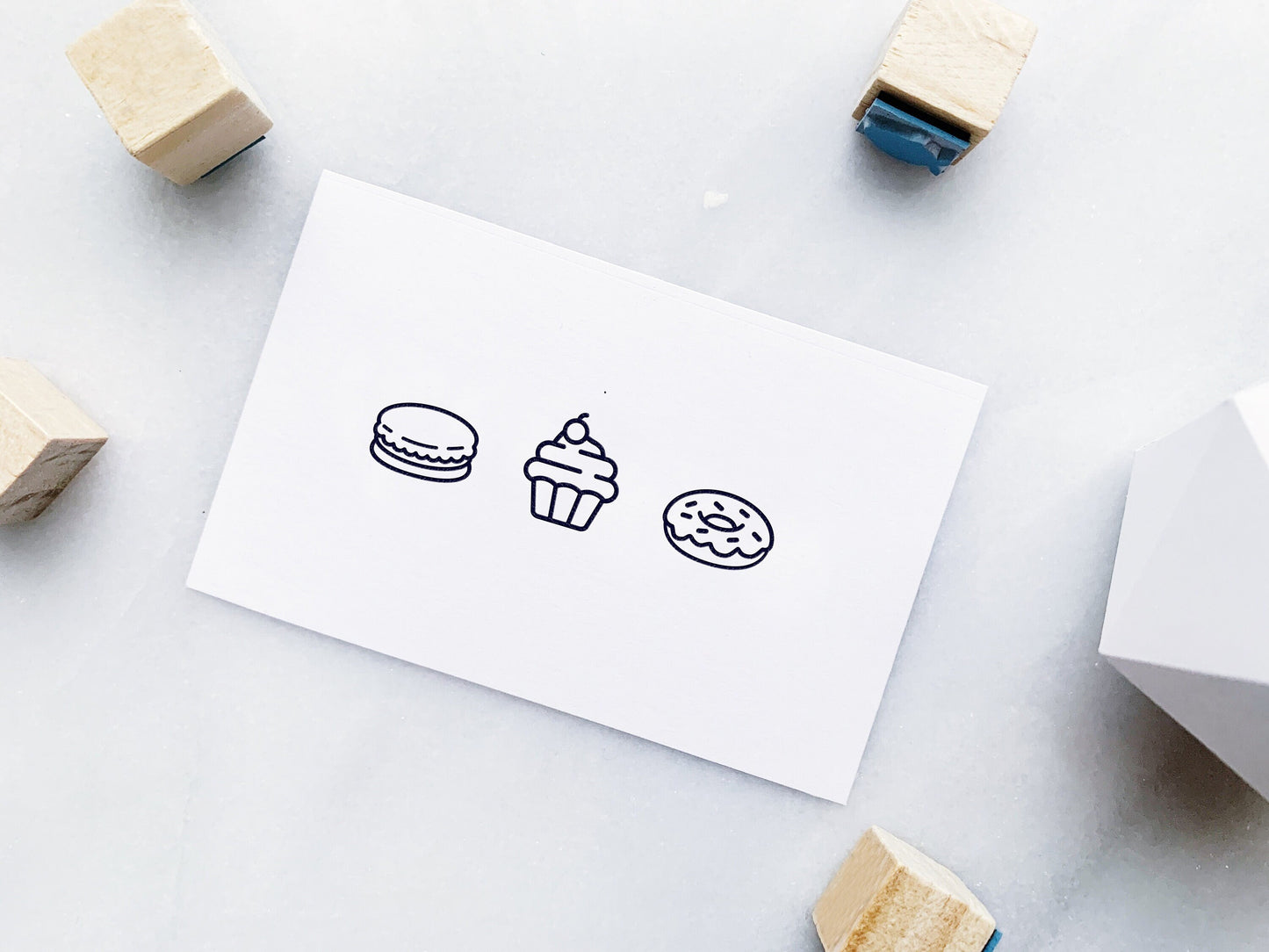 Desserts Rubber Stamp Set