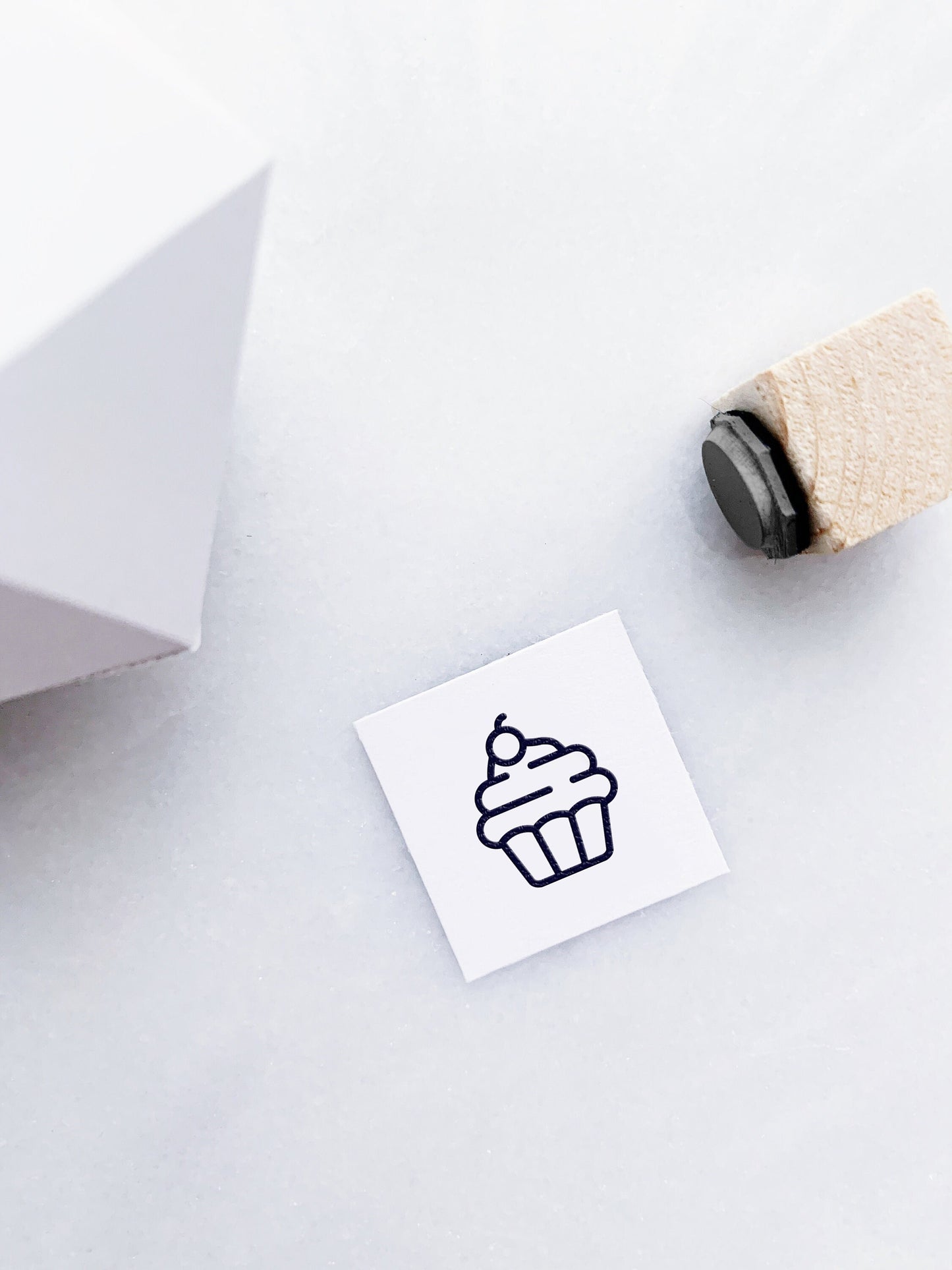 Cupcake Rubber Stamp