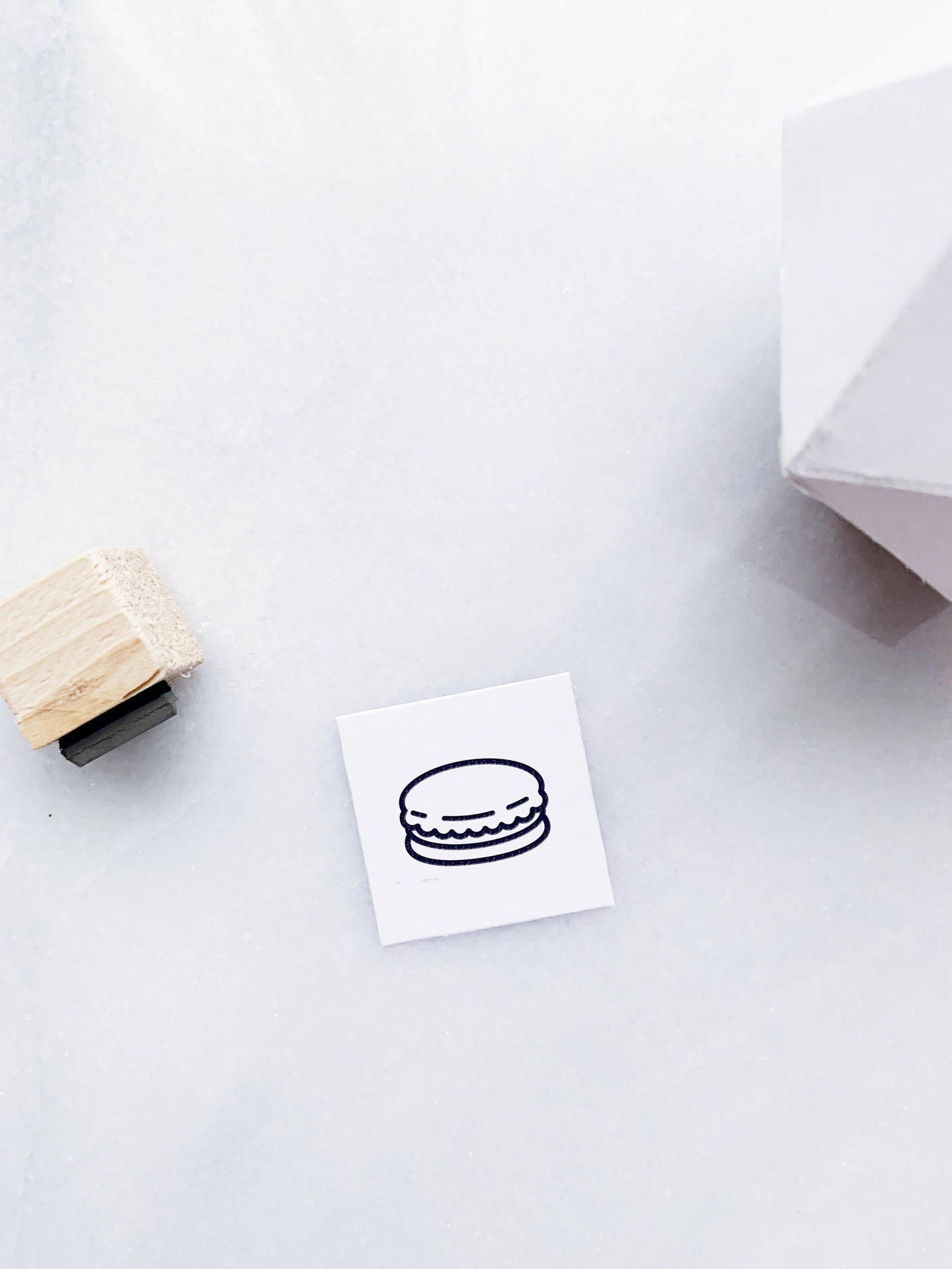 Macaron Rubber Stamp