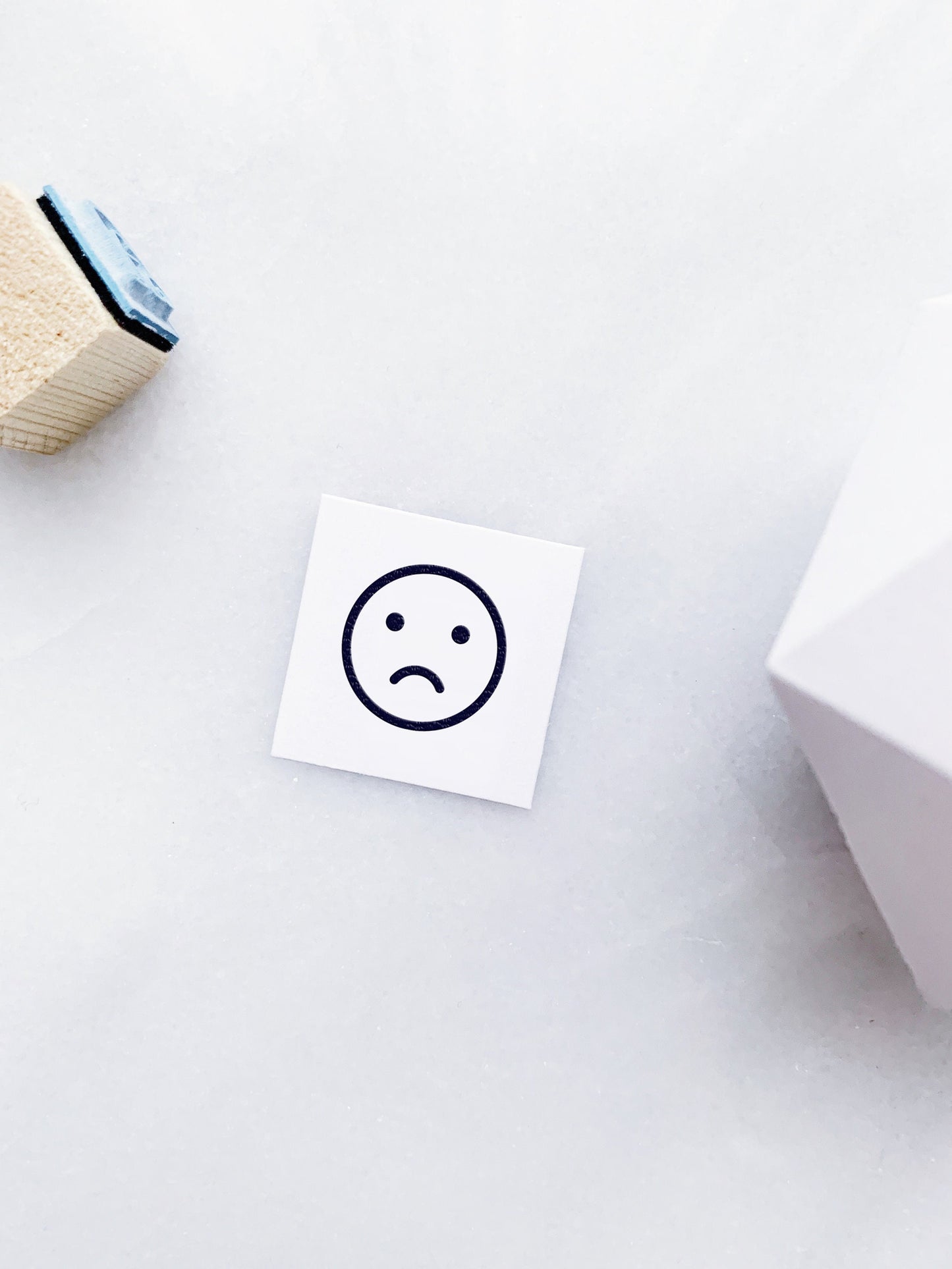 Sad Emoji Rubber Stamp