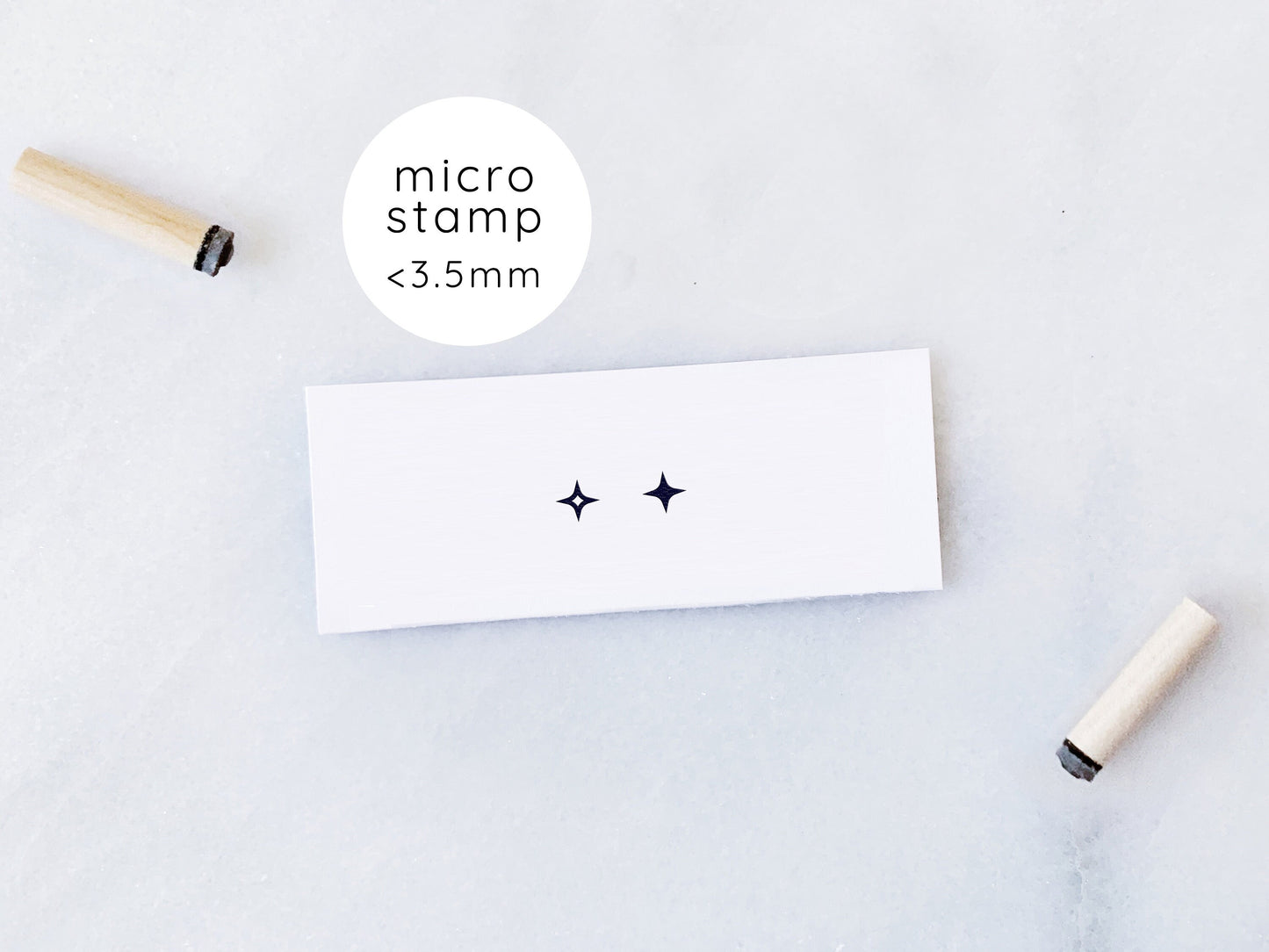 Micro Tiny Sparkles Rubber Stamp Set