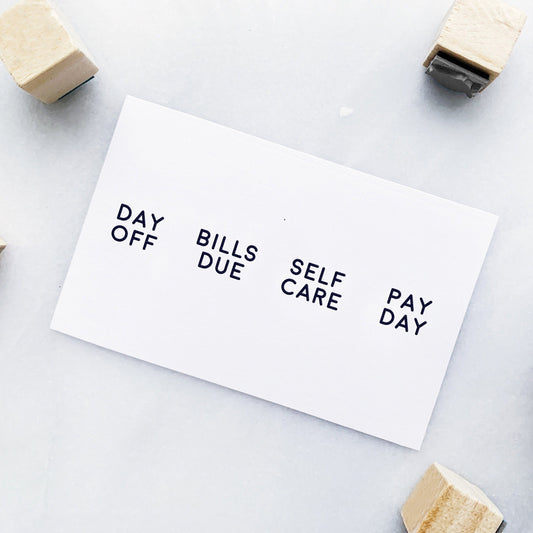 Life Reminders Text Stamp Set